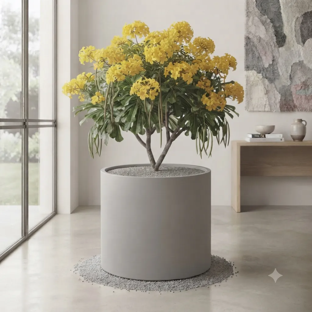guayacán amarillo – handroanthus chrysanthus, Árbol ornamental tropical